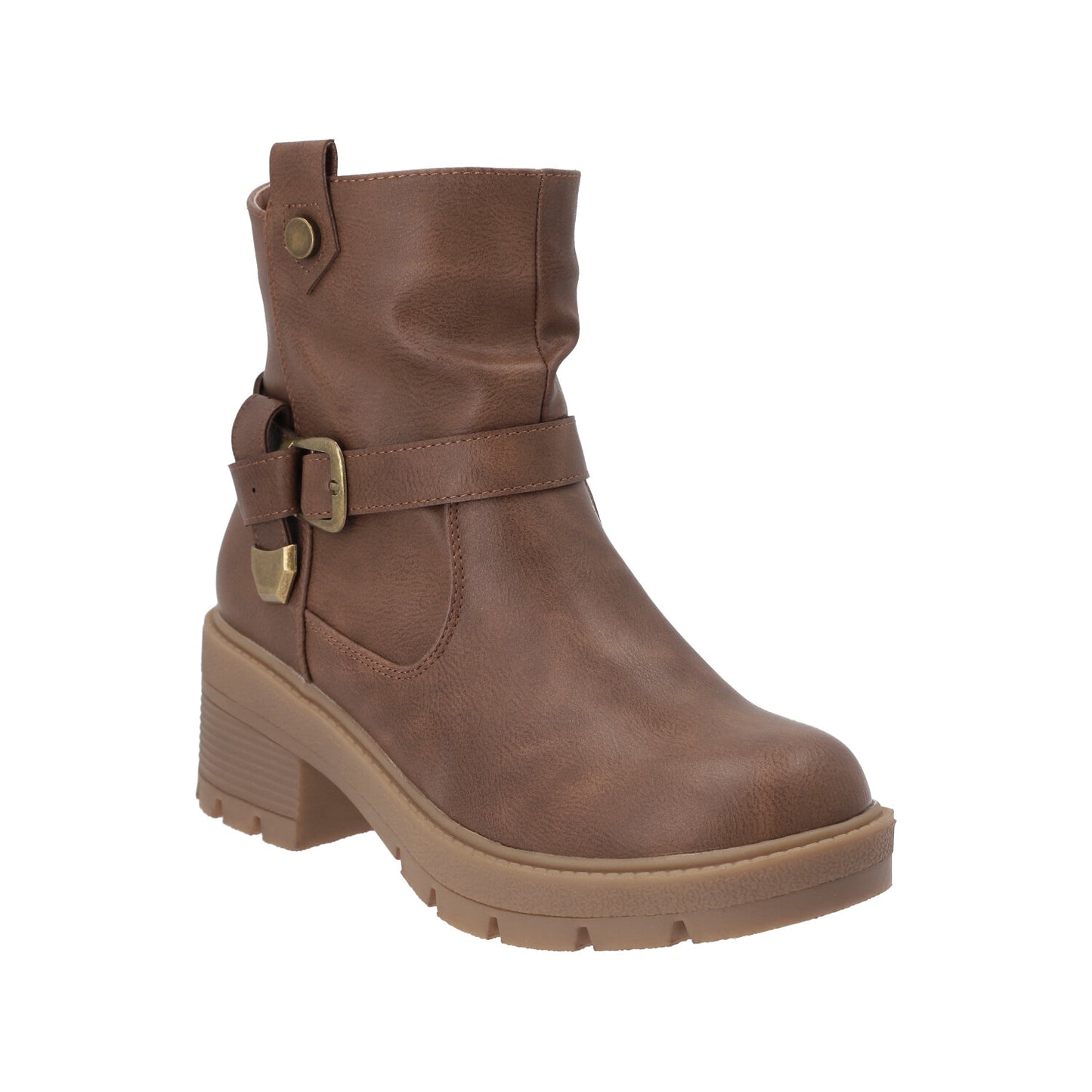 Botin Mujer Camel Luz Detogni