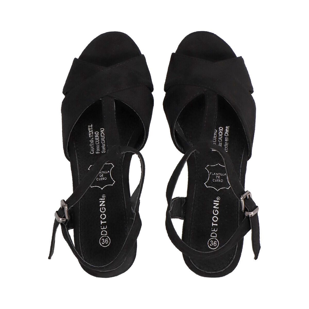 Zapato Mujer Negro Moon Detogni