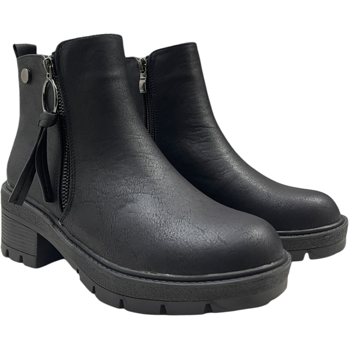 Botin Mujer Negro New York Detogni