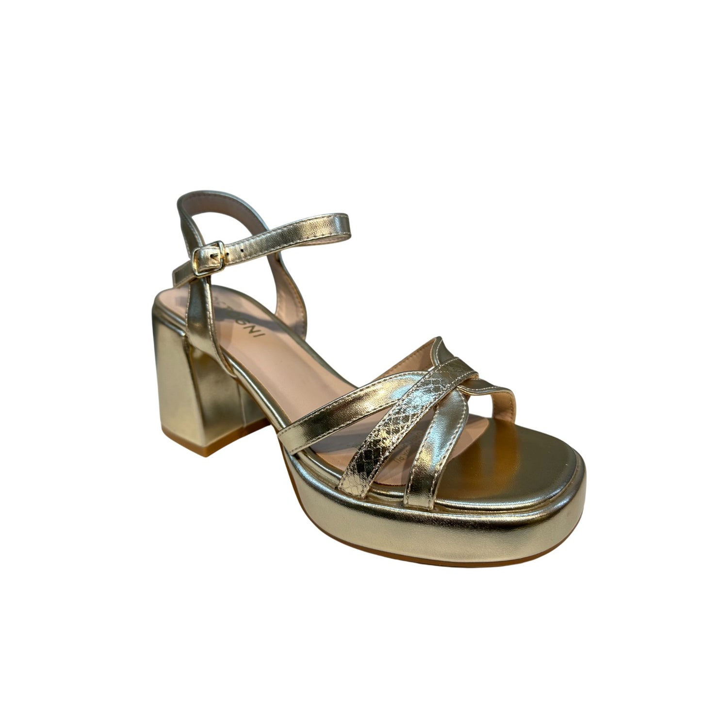 Sandalia Mujer Dorado Luci Detogni