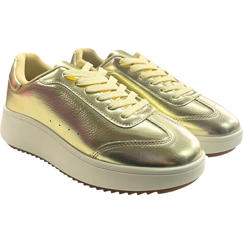 Zapatilla Mujer Dorado Alexa Detogni