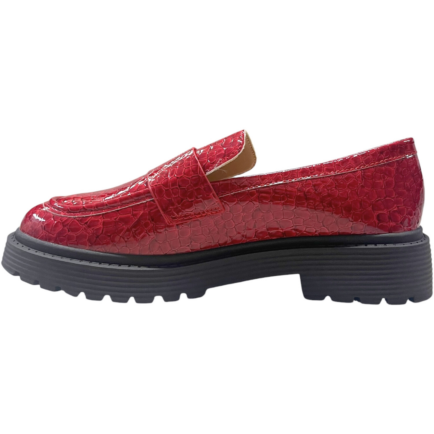 Mocasín Mujer Rojo Roxana Detogni