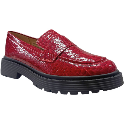 Mocasín Mujer Rojo Roxana Detogni