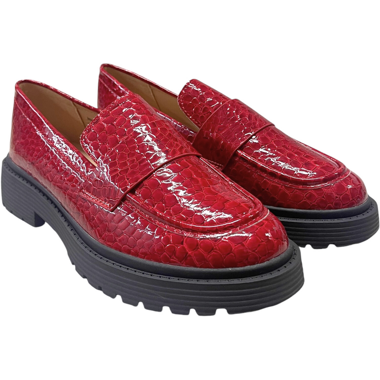 Mocasín Mujer Rojo Roxana Detogni