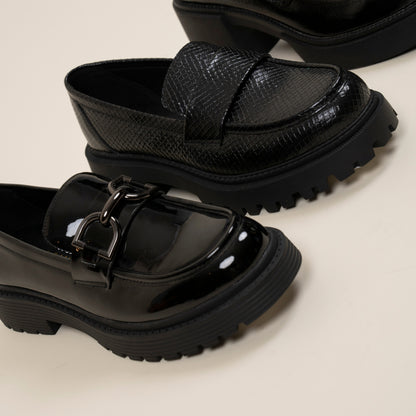 Mocasín Mujer Negro Roxana Detogni