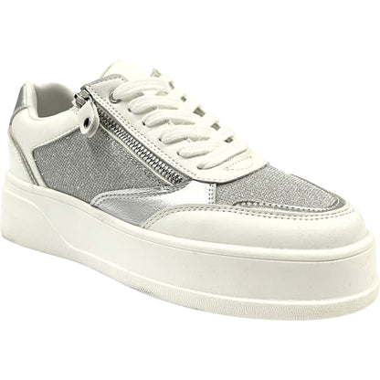 Zapatilla Mujer Plateado Metallic Detogni