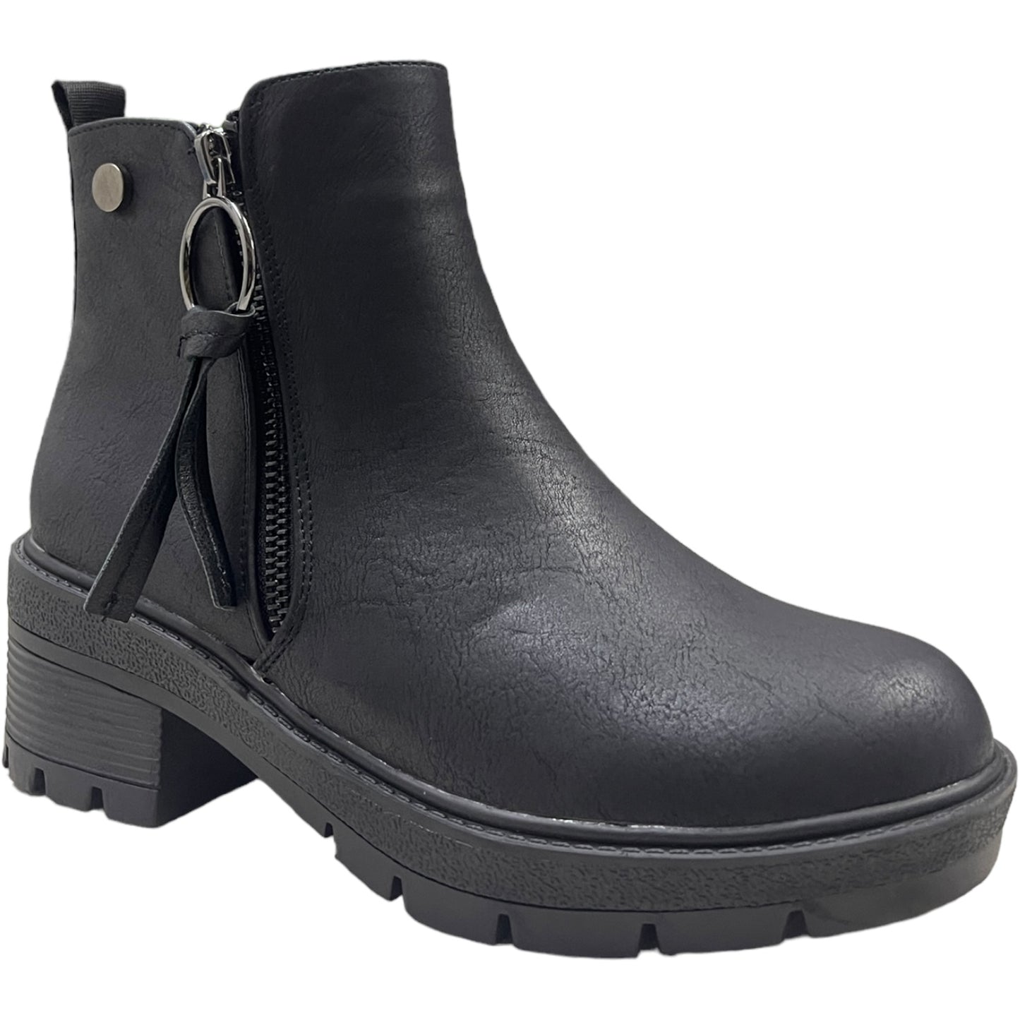 Botin Mujer Negro New York Detogni