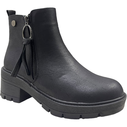 Botin Mujer Negro New York Detogni