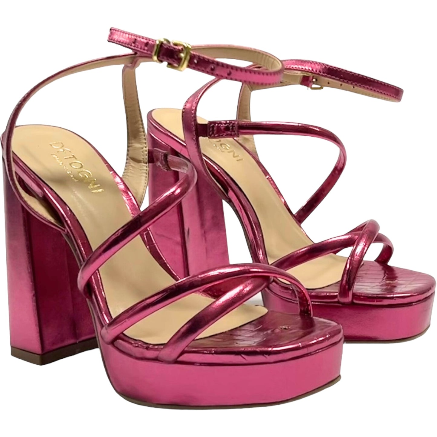 Sandalia Mujer Fucsia Gisele Detogni