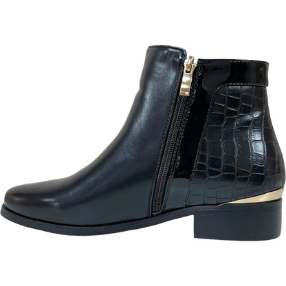 Botin Mujer Negro Burgos Detogni