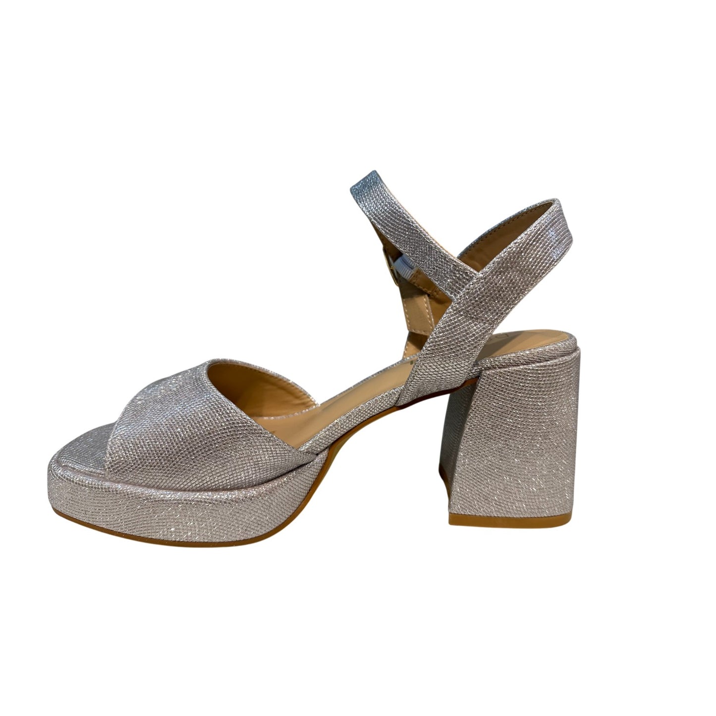 Sandalia Mujer Glitter/Plata Luci Detogni