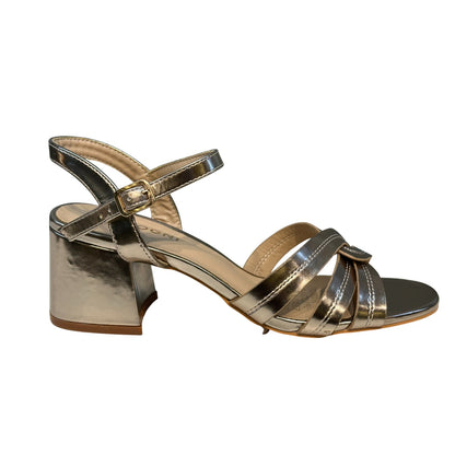 Sandalia Mujer Dorado Tania Detogni