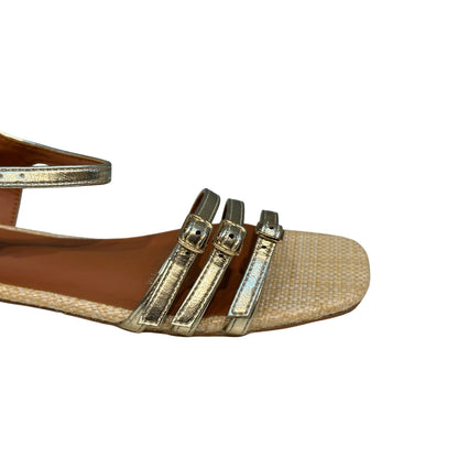 Sandalia Mujer Dorado Sofie Detogni