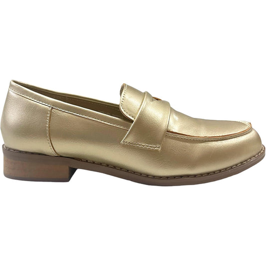 Mocasín Mujer Dorado Javiera Detogni